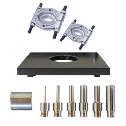 SET ACCESSORI CACCIASPINE PIASTRA FLANGE ESTRATTRICI PER PRESSA IDRAULICA 30T